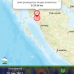 Hari ini Sumbar Diguncang 3 Kali Gempa Bumi, Dirasakan Hingga Singapore dan Malaysia