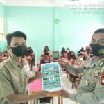 Sosialisasi Tertib Berkendara dan Prokes, Polantas Majene Sasar SMP