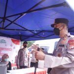 Cek Pospam, Kapolda Sulbar, Polri Tetap Layani Masyarakat yang Ingin Vaksin