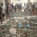 Kubah Masjid di Makassar Roboh Puluhan Jamaah Luka-luka