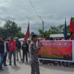 Tolak Tambang Emas Ilegal, Puluhan Massa AMARA Rampi Geruduk Mapolres Lutra