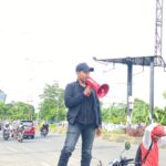 Federasi Mahasiswa Intelektual Melakukan Aksi Unjuk Rasa di Jalan Pettarani Makassar