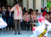 Ratusan Pelajar Meriahkan Gerak Jalan HUT RI ke 79