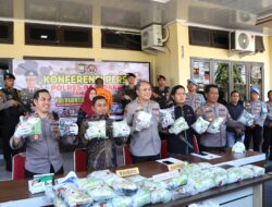 Polres Parepare Gagalkan Peredaran Narkoba 44 Kg, Tersangka Terancam Hukuman Mati