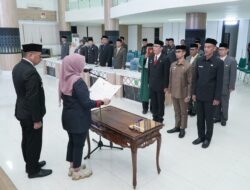 Bupati Lantik Kadis Dukcapil, Kabag Umum Jadi Plt Kadis PMPTSP
