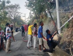 Api Cepat Dipadamkan, Sinergi Camat, Damkar, dan Warga Selamatkan Kawasan Bulu Lampang dari Kebakaran