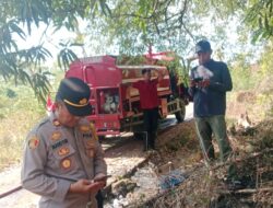Api Melahap Rumput Kering di Siddo, Camat Soppeng Riaja Bersama TNI-Polri dan Warga Turun Tangan